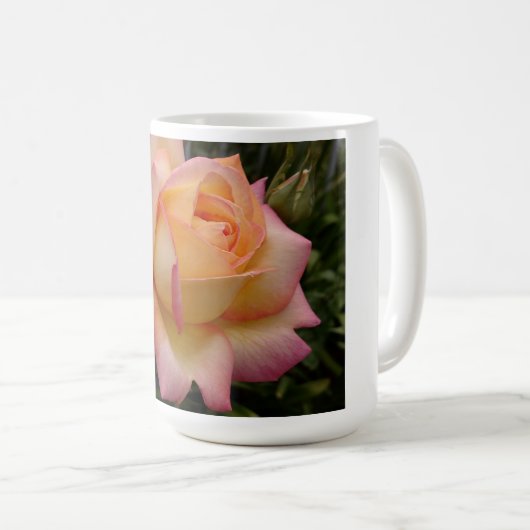 Mug Collection de fleurs de Rose de pêche hybride (Devant droit)