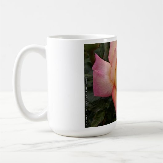 Mug Collection de fleurs de Rose de pêche hybride (Gauche)