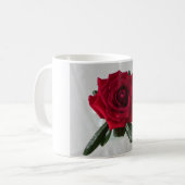 Mug Collection de Flora de rose rouge (Devant gauche)