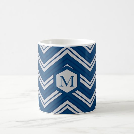 Mug Collection de géométrie bleue (Centre)