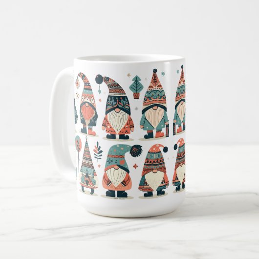 Mug Collection de gnomes de Noël (Devant gauche)