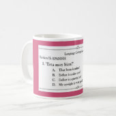 Mug Collection de langue - Espagnol 1 (Devant gauche)