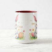 Mug Collection de lapin de Pâques mignon moderne et d' (Centre)