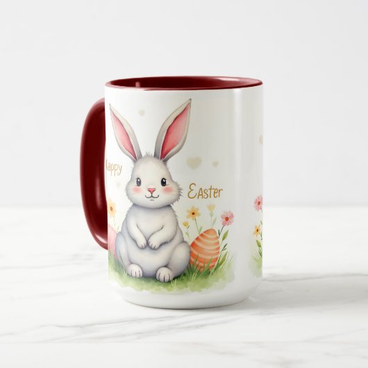 Mug Collection de lapin de Pâques mignon moderne et d' (Devant gauche)