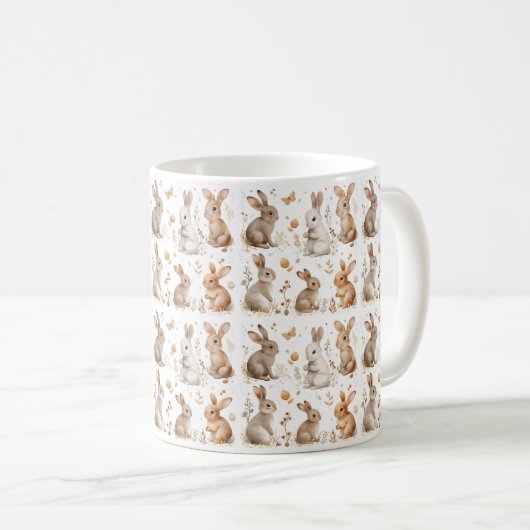 Mug Collection de lapins radiants : Élégance de Pâques (Devant droit)