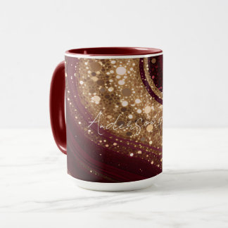 Mug Collection de luxe populaire or bordeaux