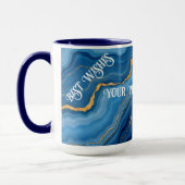 Mug Collection de marbre bleu azur (Gauche)