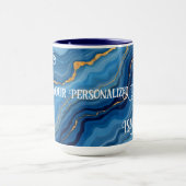 Mug Collection de marbre bleu azur (Centre)