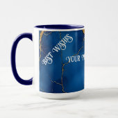 Mug Collection de marbre Royal Blue Gold (Gauche)