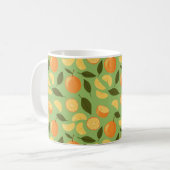 Mug Collection de Motifs de paniers de fruits - Orange (Devant gauche)