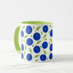 Mug Collection de prunes botaniques ivoire