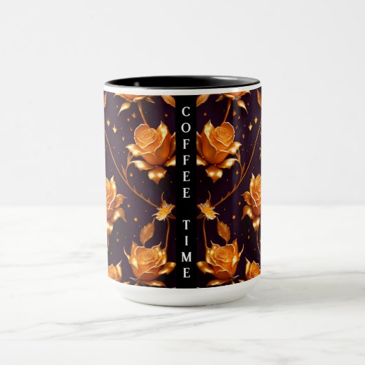 Mug Collection de Roses de luxe Gold Boho tendance (Centre)