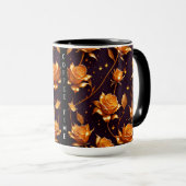Mug Collection de Roses de luxe Gold Boho tendance (Devant droit)