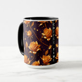 Mug Collection de Roses de luxe Gold Boho tendance (Devant gauche)