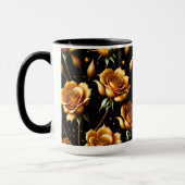 Mug Collection de Roses d'or Boho de luxe moderne (Gauche)