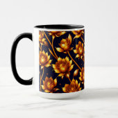 Mug Collection de Roses d'or de luxe moderne (Gauche)