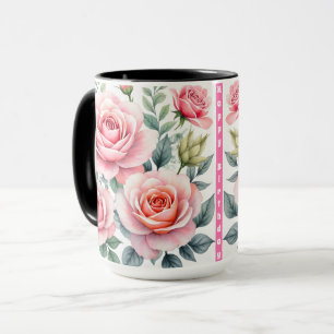 Mug Collection de roses roses de luxe populaires et be