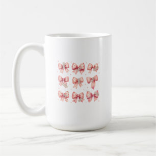 Mug Collection de ruban à arc rose aquarelle washi