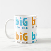 Mug COLLECTION DE SOINS - grand frère {aqua+orange} (Gauche)