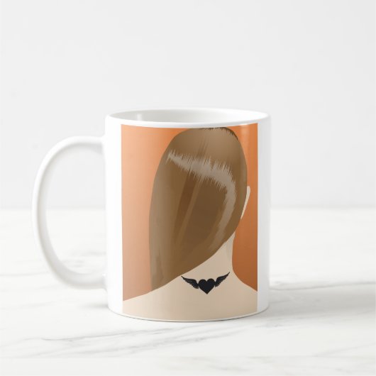 Mug Collection De Tatouages Neck De Femme Imprimer, No (Gauche)