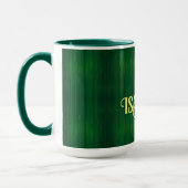 Mug Collection de Texture Vert Or tendance de luxe (Gauche)