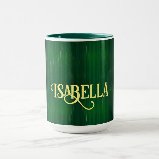 Mug Collection de Texture Vert Or tendance de luxe (Centre)