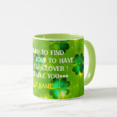 Mug Collection de trèfle de la Saint Patrick populaire (Devant droit)