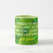 Mug Collection de trèfle moderne et verte St Patrick's (Centre)