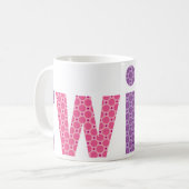Mug COLLECTION DE VINS - filles {violet + rose} (Devant gauche)