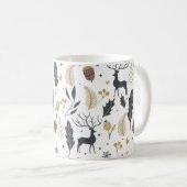 Mug Collection de voeux de Noël pour les cerfs et les (Devant droit)