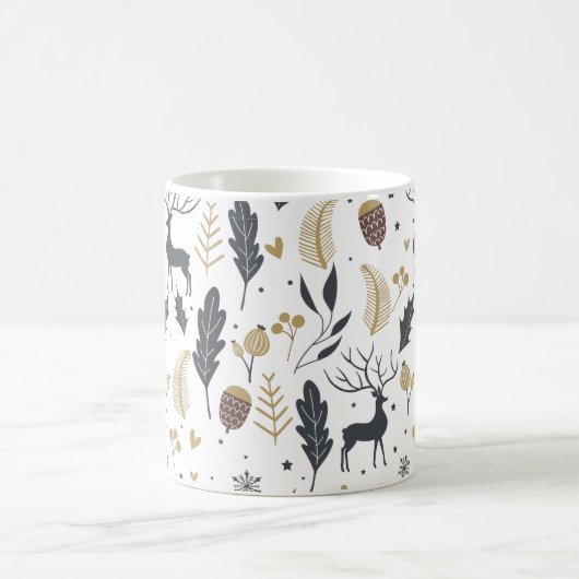 Mug Collection de voeux de Noël pour les cerfs et les (Centre)