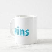 Mug COLLECTION DES WINS - garçons {aqua} (Devant gauche)