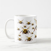 Mug Collection d'illustrations détaillées d'abeilles (Gauche)