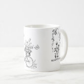 Mug Collection Doodles Vintages esquissés (Devant droit)
