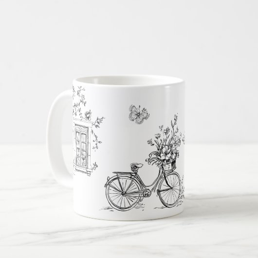 Mug Collection Doodles Vintages esquissés (Devant gauche)