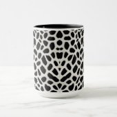 Mug Collection élégante Leopard blanc tendance de luxe (Centre)
