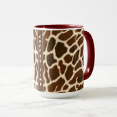 Mug Collection en cuir tendance et élégante Vache Faux (Devant droit)