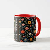 Mug Collection florale Vintage tendance (Devant droit)