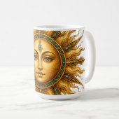 Mug Collection Gol Bano | Cadran mural Soleil Doré Per (Devant droit)