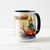 Mug Collection Halloween Moderne Mignonne Épouvantable (Devant droit)