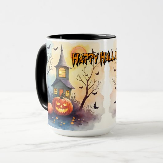 Mug Collection Halloween Moderne Mignonne Épouvantable (Devant gauche)