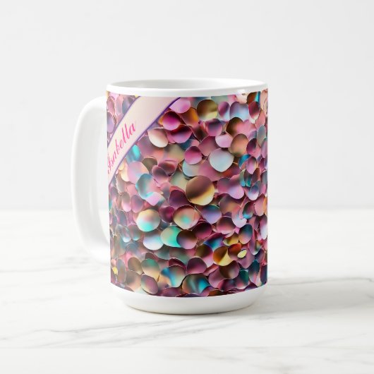 Mug Collection Holographique Opal Parties scintillant  (Devant gauche)