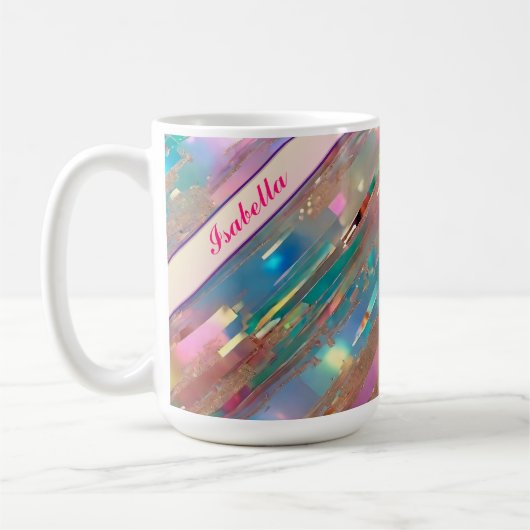 Mug Collection Holographique Opal Parties scintillant (Gauche)