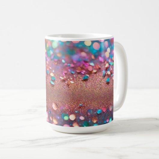 Mug Collection Holographique Opale parties scintillant (Devant droit)