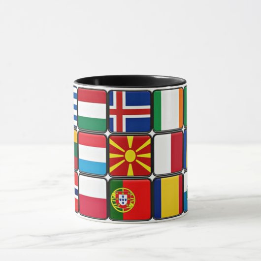 Mug Collection internationale du drapeau, drapeaux du  (Centre)