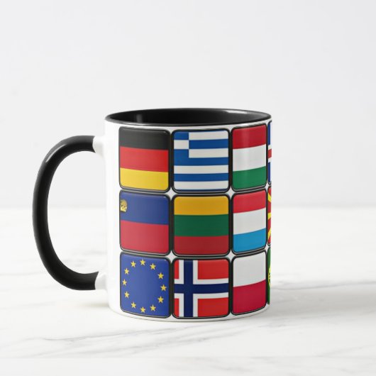 Mug Collection internationale du drapeau, drapeaux du  (Gauche)