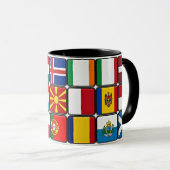 Mug Collection internationale du drapeau, drapeaux du  (Devant droit)