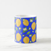 Mug Collection Lemon Bloom bleu à motifs (Centre)