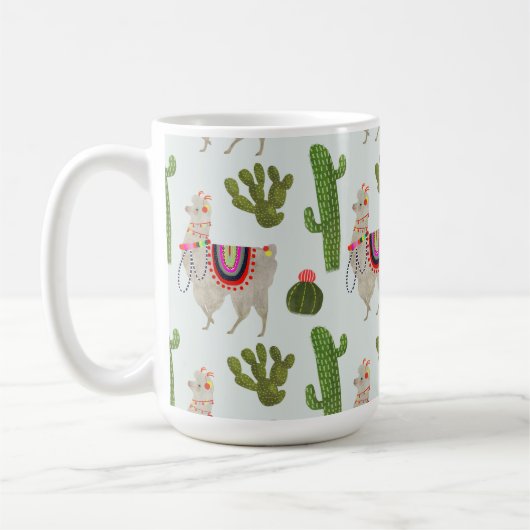 Mug Collection Llamarama | Cactus & Llama Motif (Gauche)