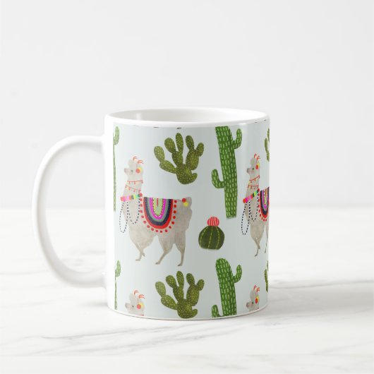 Mug Collection Llamarama | Cactus & Llama Motif (Gauche)